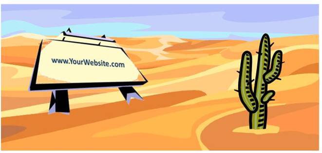 No Traffic - Website Lost in the Desert